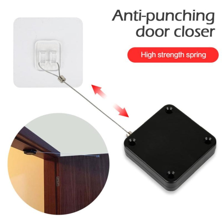 2 PCS P093 Automatic Doorkeeper Telescher Door Closer Sliding Door Anti-Theft Box, Specification: 3rd Generations White All Glue 1200g 1.2m