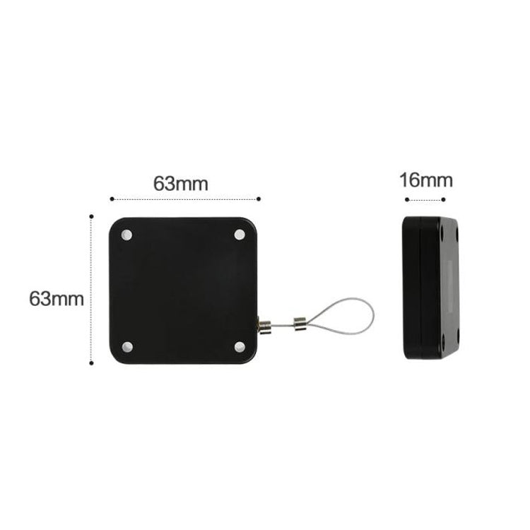 2 PCS P093 Automatic Doorkeeper Telescher Door Closer Sliding Door Anti-Theft Box, Specification: 3rd Generations White All Glue 1500g 1.2m