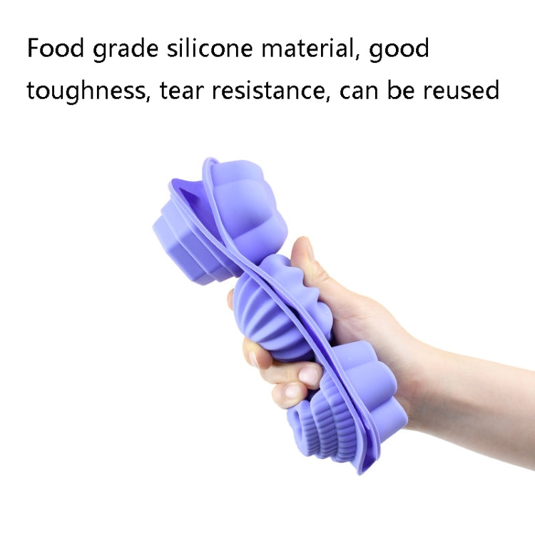 3 PCS 6 In 1 Microwave Heating Silicone Chocolate Mold Flower Bee Shape Baby Food Supplement Mold