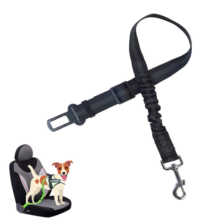 4 PCS Pet Car Seat Belt Telescopic Reflective Safety Rope