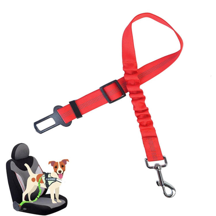 4 PCS Pet Car Seat Belt Telescopic Reflective Safety Rope