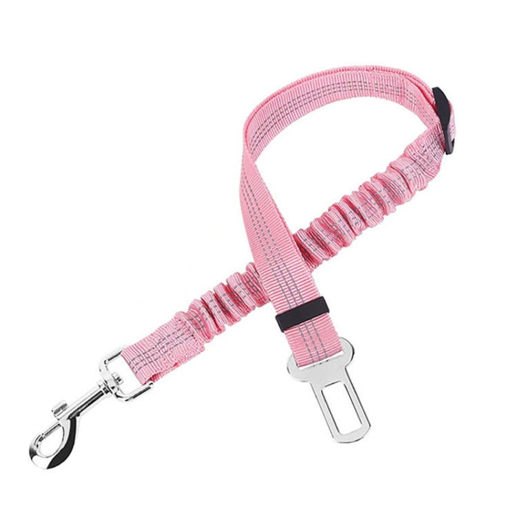 4 PCS Pet Car Seat Belt Telescopic Reflective Safety Rope
