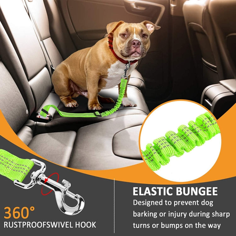 4 PCS Pet Car Seat Belt Telescopic Reflective Safety Rope