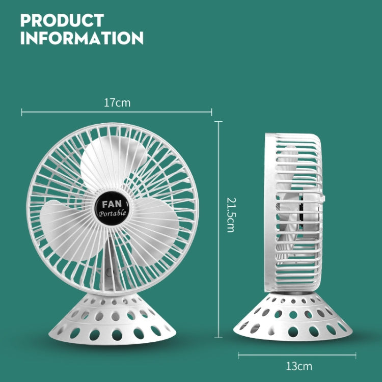 USB Desktop Fan Mini Home Dormitory Portable Fan, Colour: 6 Inch (Black)