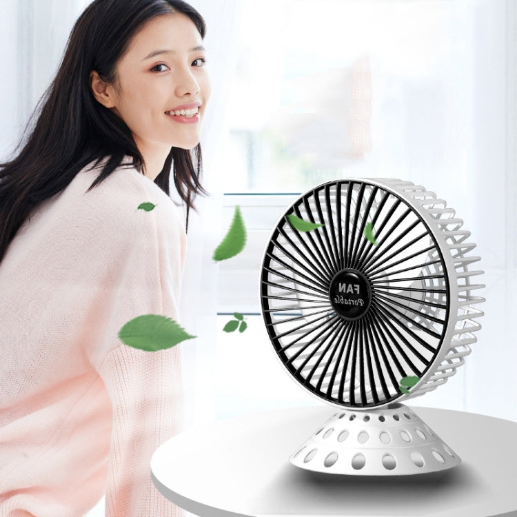 USB Desktop Fan Mini Home Dormitory Portable Fan, Colour: 6 Inch (Black)