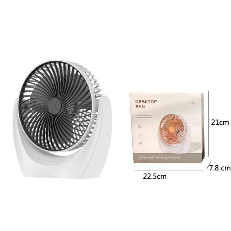 USB Desktop Fan Mini Home Dormitory Portable Fan, Colour: 6 Inch (Black)