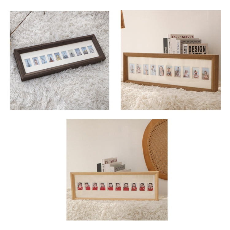 Baby Registration Photo Set-Up Solid Wood Photo Frame Infant Anniversary Frame, Inner frame size: 2 Inch 10 Sheets