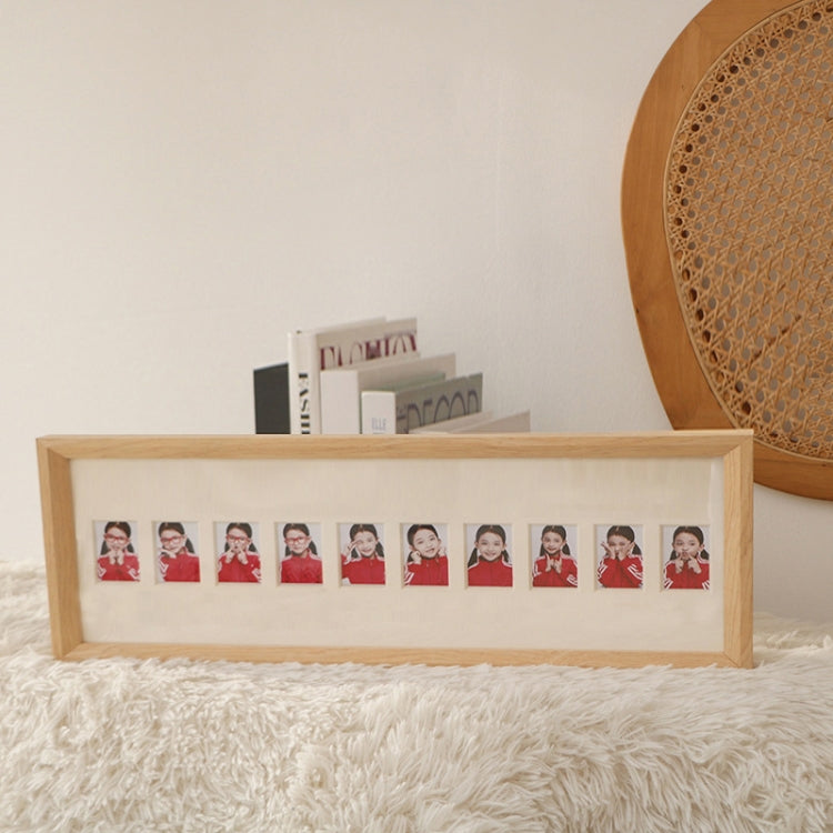 Baby Registration Photo Set-Up Solid Wood Photo Frame Infant Anniversary Frame, Inner frame size: 2 Inch 10 Sheets