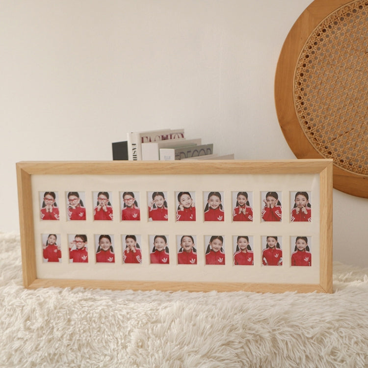 Baby Registration Photo Set-Up Solid Wood Photo Frame Infant Anniversary Frame, Inner frame size: 2 inch 20 Sheets Inner