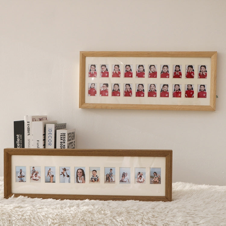 Baby Registration Photo Set-Up Solid Wood Photo Frame Infant Anniversary Frame, Inner frame size: 2 inch 20 Sheets Inner
