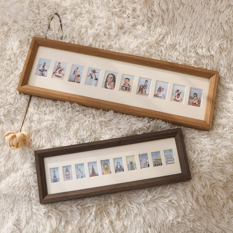 Baby Registration Photo Set-Up Solid Wood Photo Frame Infant Anniversary Frame, Inner frame size: 2 inch 20 Sheets Inner