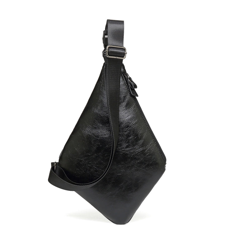 Y-1540 Multi-interlayer Close-Fitting Anti-Theft PU Outdoor Crossbody Bag(Black)