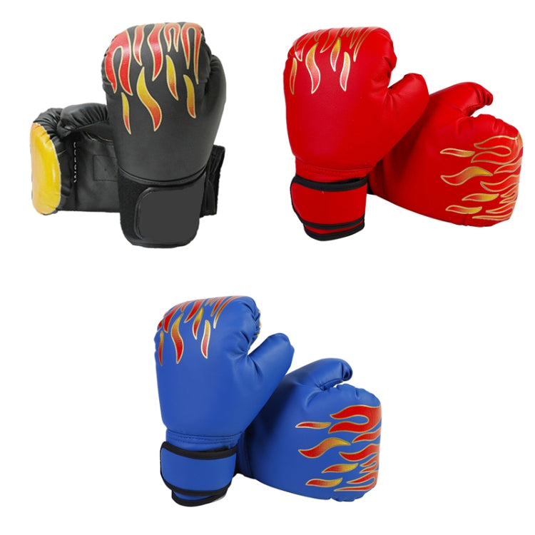 1 Pair Children Boxing Gloves Fitness Fighting Boxing Gloves, Size: Children Small Flame