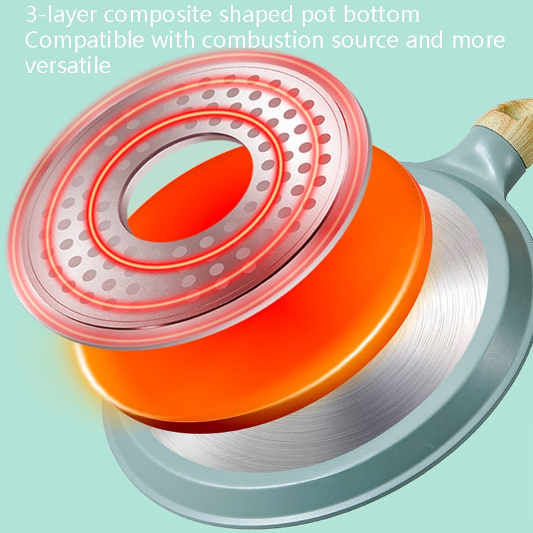 Non-Adhesive Pan Cake Crust Omelette Breakfast Pancake Pan, Colour: Pink 6 inch