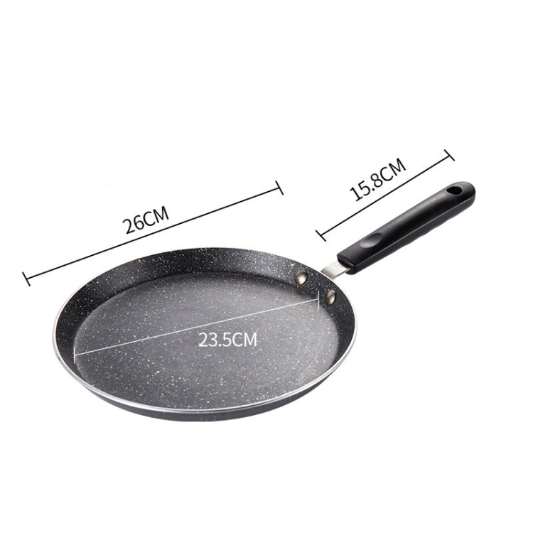 Non-Adhesive Pan Cake Crust Omelette Breakfast Pancake Pan, Colour: Black 10 inch
