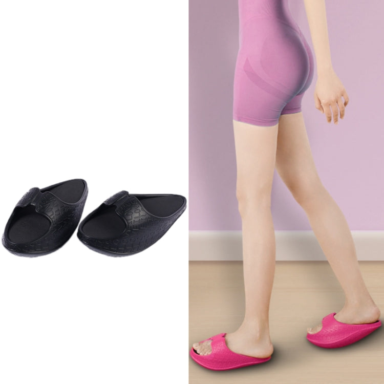 Sculpting Hip-Lifting Stovepipe Thick-Soled Lacing Slippers Rocking Shoes, Size: S