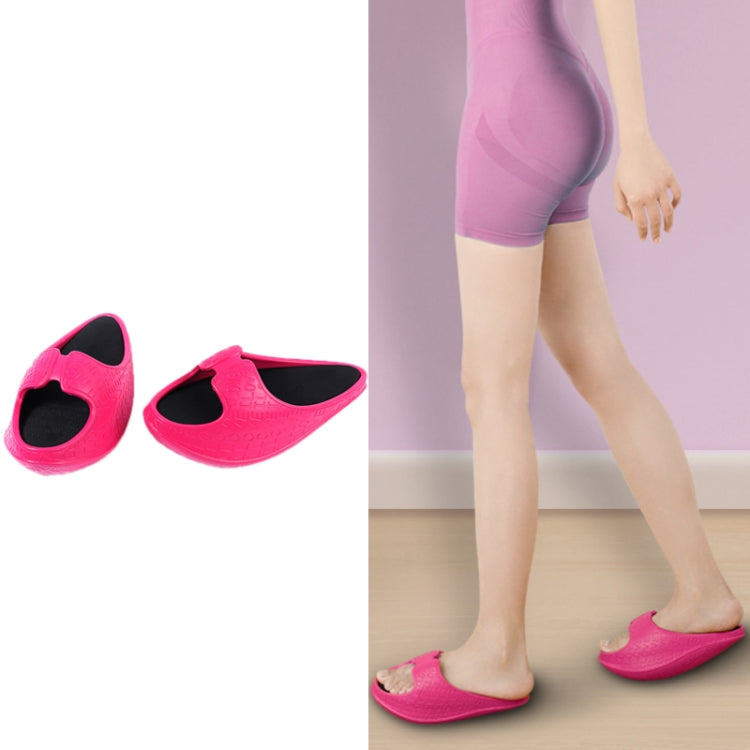 Sculpting Hip-Lifting Stovepipe Thick-Soled Lacing Slippers Rocking Shoes, Size: S