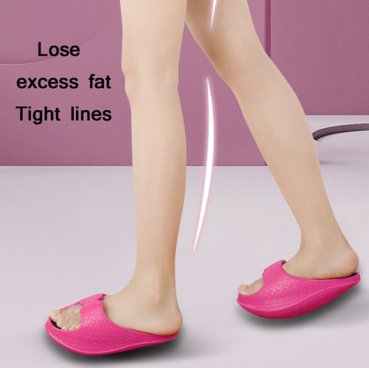 Sculpting Hip-Lifting Stovepipe Thick-Soled Lacing Slippers Rocking Shoes, Size: S