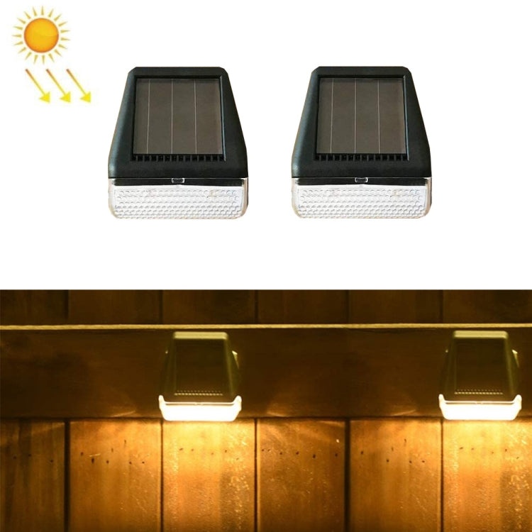 2 PCS Solar Wall Lamp Outdoor Rainfall Garden Decoration Stairs Light Fence LED Wall Light