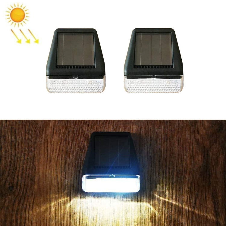 2 PCS Solar Wall Lamp Outdoor Rainfall Garden Decoration Stairs Light Fence LED Wall Light