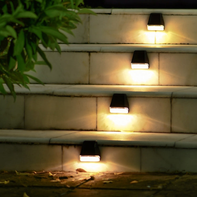 2 PCS Solar Wall Lamp Outdoor Rainfall Garden Decoration Stairs Light Fence LED Wall Light