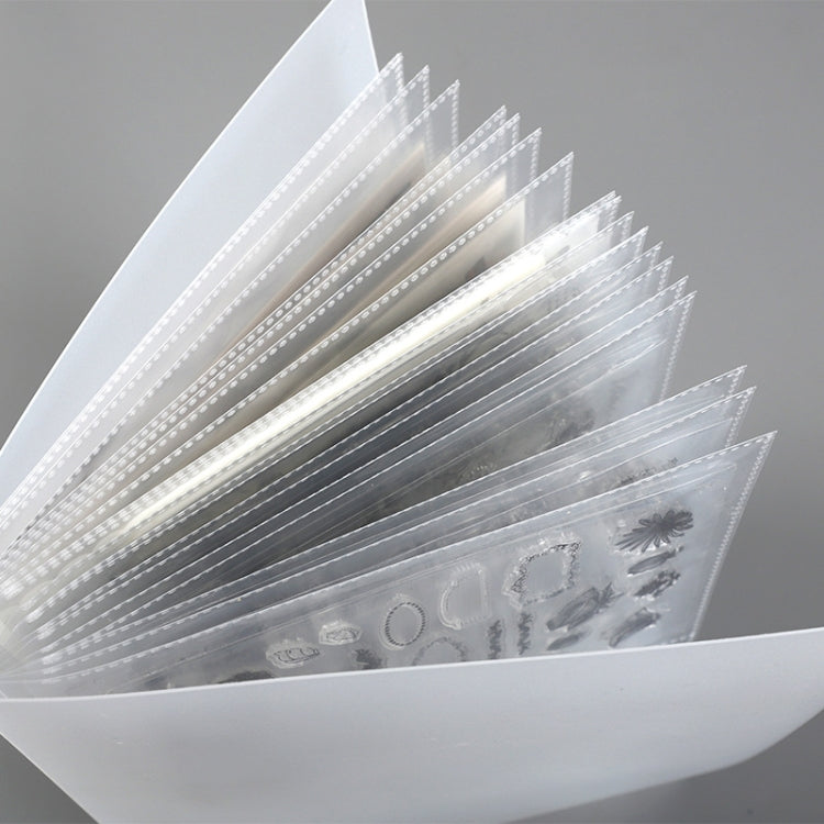5R7 Inch PP Frosted Sticker Seal Storage Book Hand Account Sticker Organize Photo Album