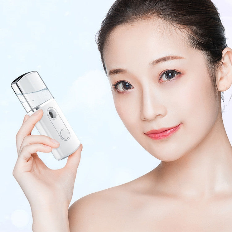USB Charge Water Meter Moisture Meter Disinfection Automatic Alcohol Sprayer(White)