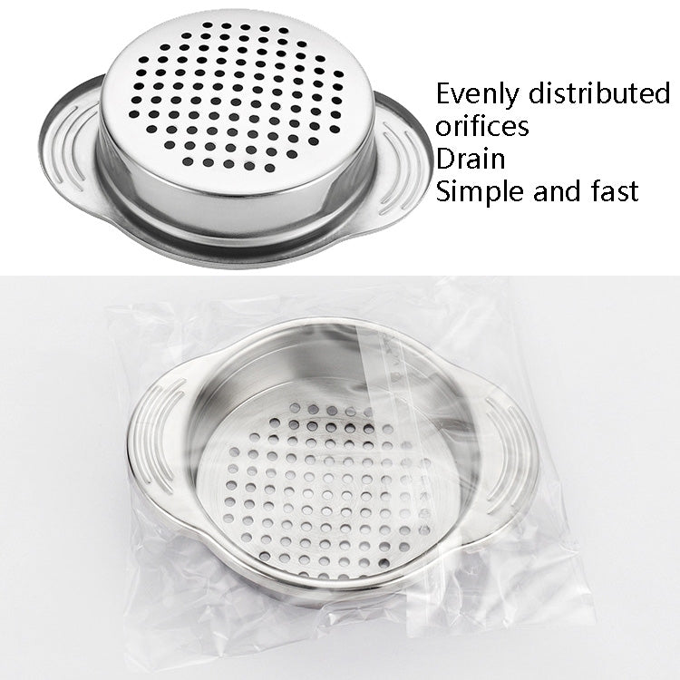 2 PCS 304 Stainless Steel Sewer Canned Food Water Filter With Ear Kitchen Tool