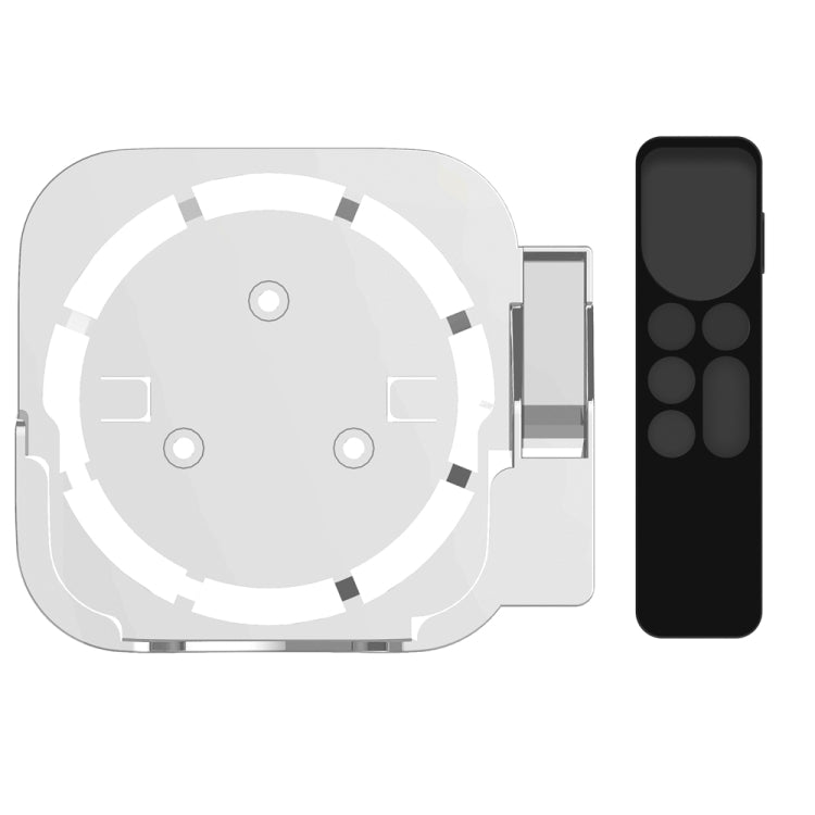 JV06T Set Top Box Bracket + Remote Control Protective Case Set for Apple TV