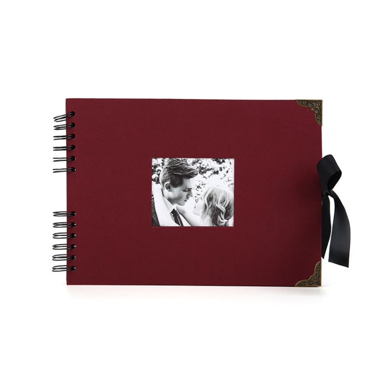 2 PCS DIY Hand-Adhesive Horizontal Photo Album Specification: Red