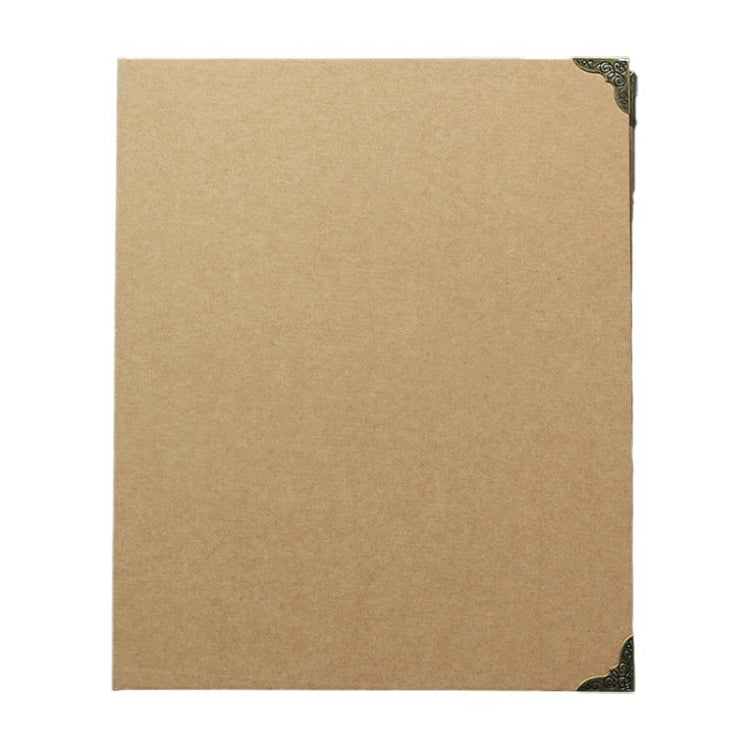 Party Birthday Gift Classmate Album Kraft Paper Cover Photo Album Book, Specification: 20 A4 White Cards + 20 A4 Pockets(Brown Blank)