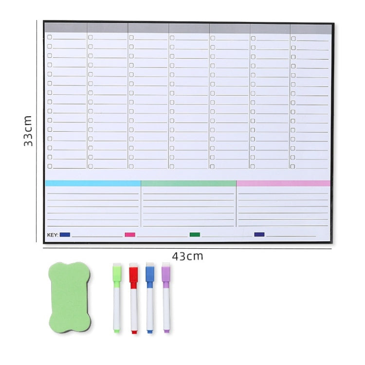 2 PCS Family Daily/Weekly/Monthly Schedule Refrigerator Magnet