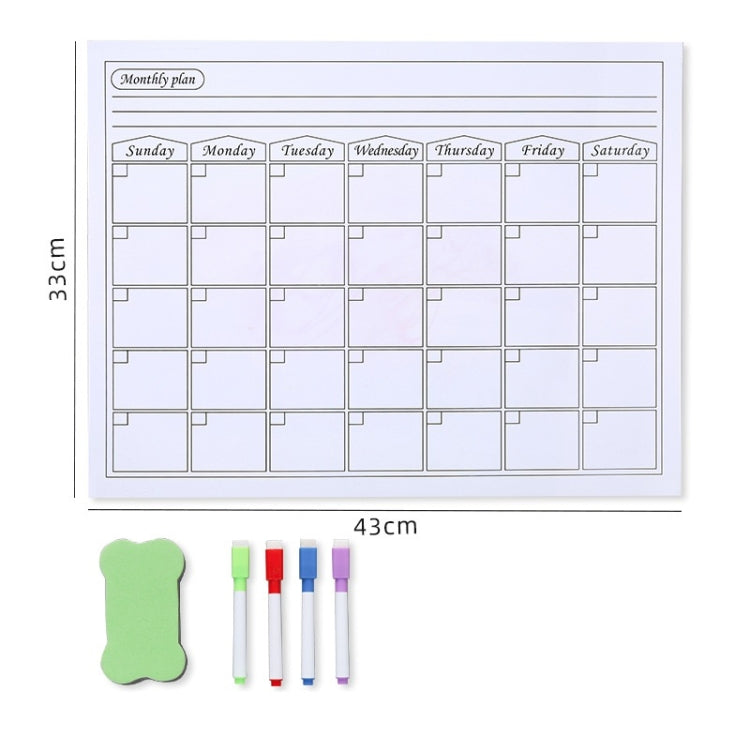 2 PCS Family Daily/Weekly/Monthly Schedule Refrigerator Magnet