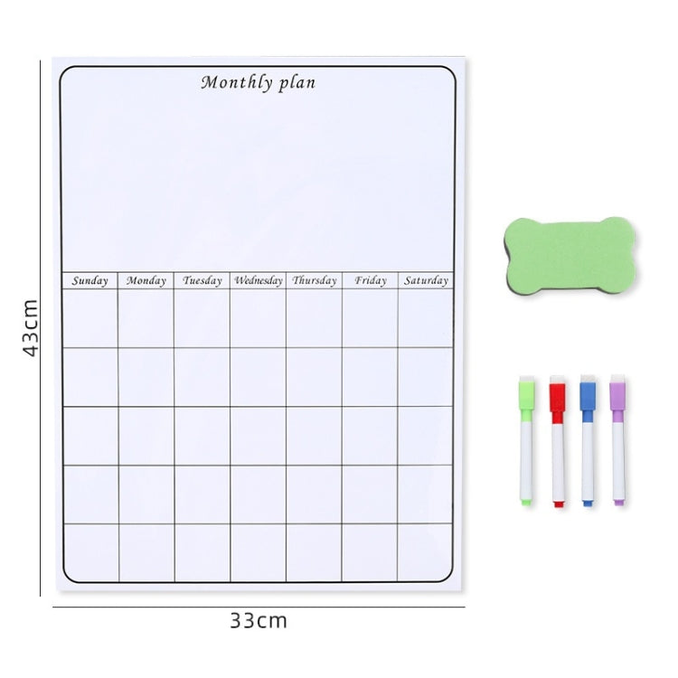 2 PCS Family Daily/Weekly/Monthly Schedule Refrigerator Magnet