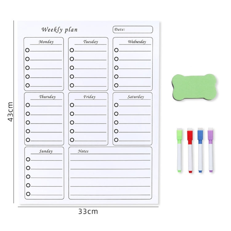 2 PCS Family Daily/Weekly/Monthly Schedule Refrigerator Magnet