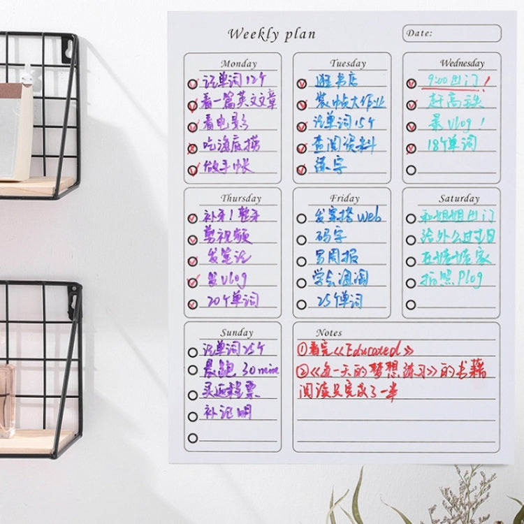 2 PCS Family Daily/Weekly/Monthly Schedule Refrigerator Magnet