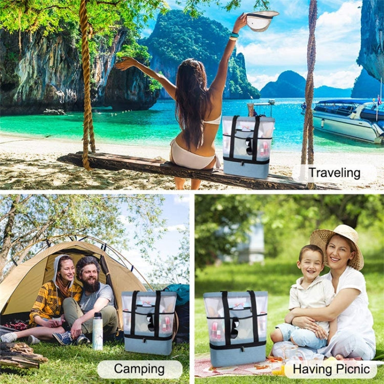STSNB-001 Outdoor Leisure 2 in 1 Detachable Beach Storage Bag Insulation Bag