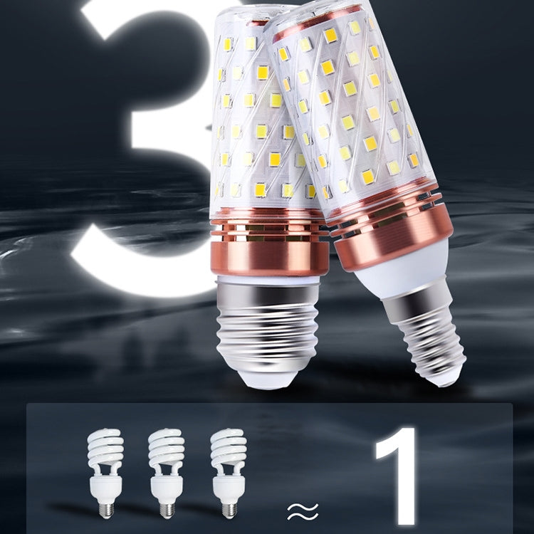 12W-E27  3 PCS No Flicker Corn Light Candle Bulb Screw Bulb, Light color: Warm Light  Home Style