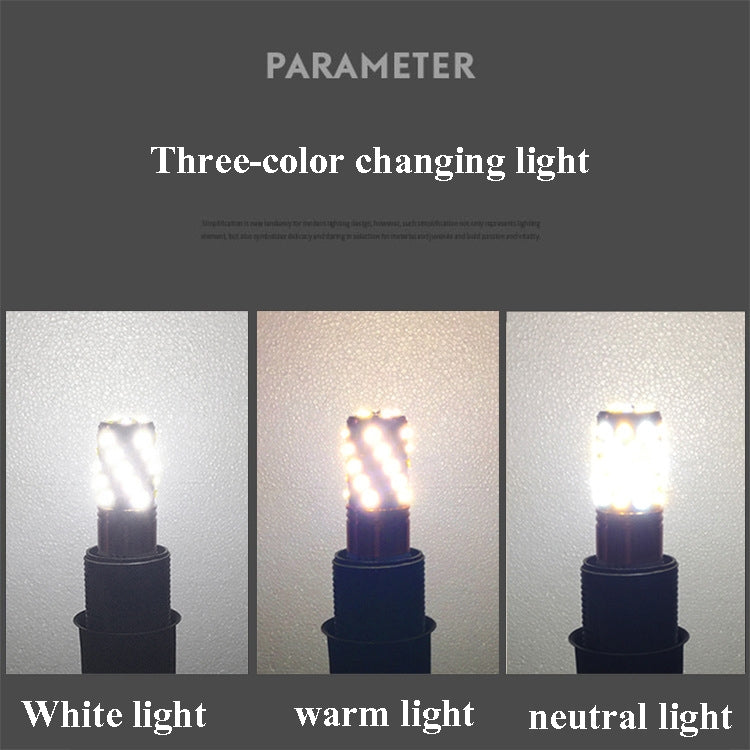 12W-E27  3 PCS No Flicker Corn Light Candle Bulb Screw Bulb, Light color: Warm Light  Home Style