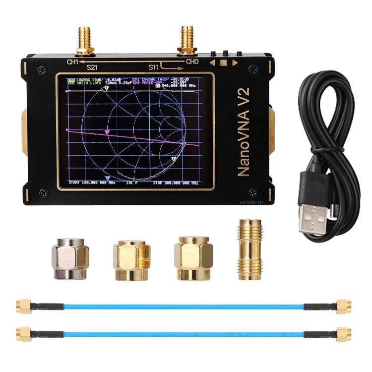 3.2 inch 3G S-A-A-2 NanoVNA V2 Vector Network Analyzer Digital Nano VNA Tester MF HF VHF UHF USB Logic Antenna Analyzer