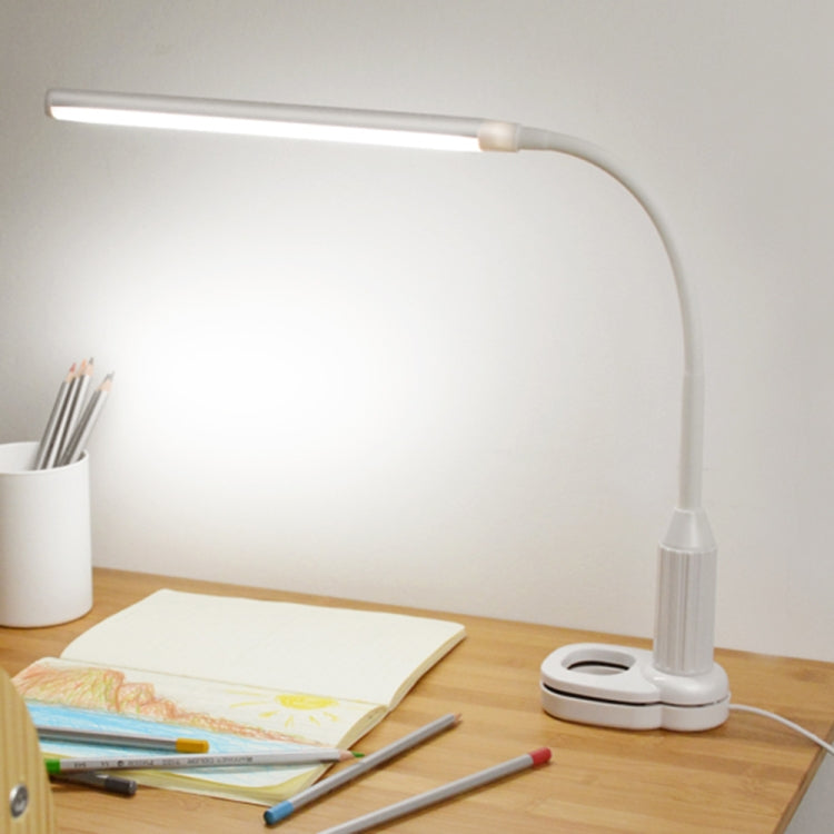 B5 5W 24 LEDs Eye Protect Clamp Clip Table Stepless Dimmable Bendable Touch Control Reading Lamp