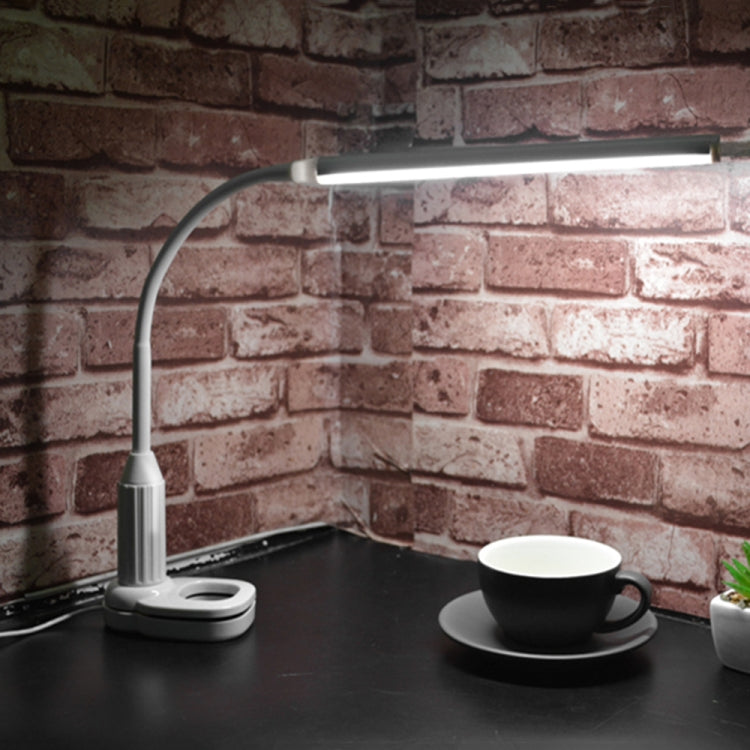 B5 5W 24 LEDs Eye Protect Clamp Clip Table Stepless Dimmable Bendable Touch Control Reading Lamp