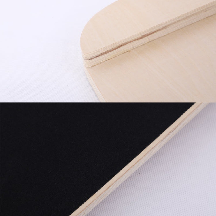 Surfing Ski Balance Board Roller Wooden Yoga Board, Specification: 05A Black Sand