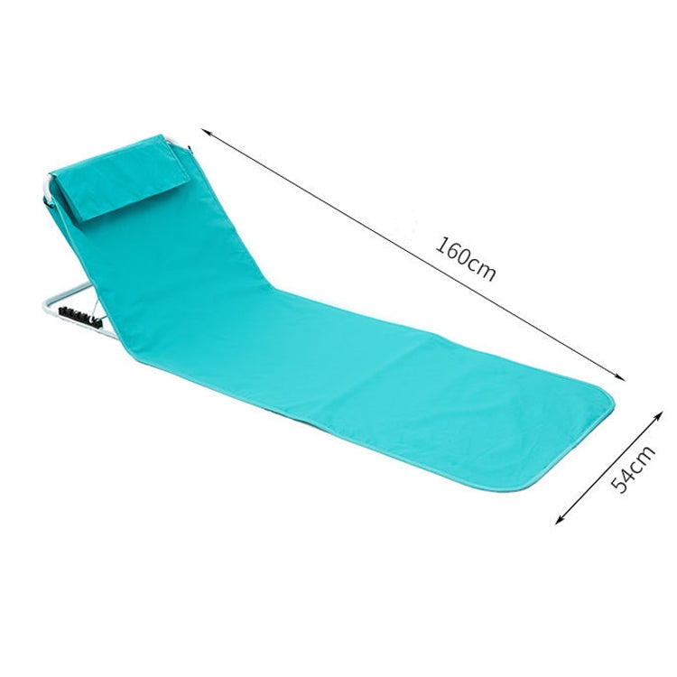 Outdoor Portable Folding Sitting And Reclining Dual-Purpose Chair Fishing Chair Outdoor Camping Recliner Lunch Break Chair, Spec: Single Layer Oxford Cloth (Tibetan)
