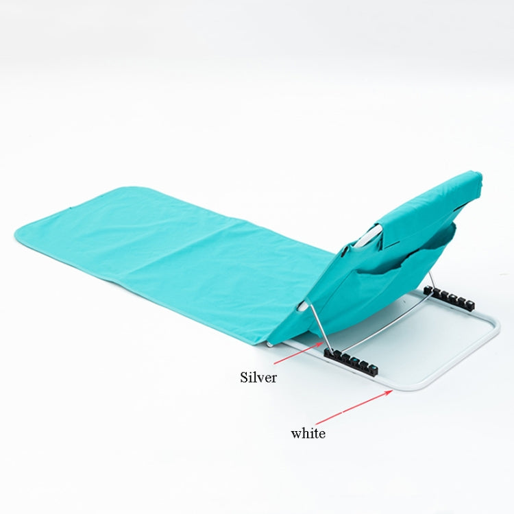 Outdoor Portable Folding Sitting And Reclining Dual-Purpose Chair Fishing Chair Outdoor Camping Recliner Lunch Break Chair, Spec: Single Layer Oxford Cloth (Tibetan)