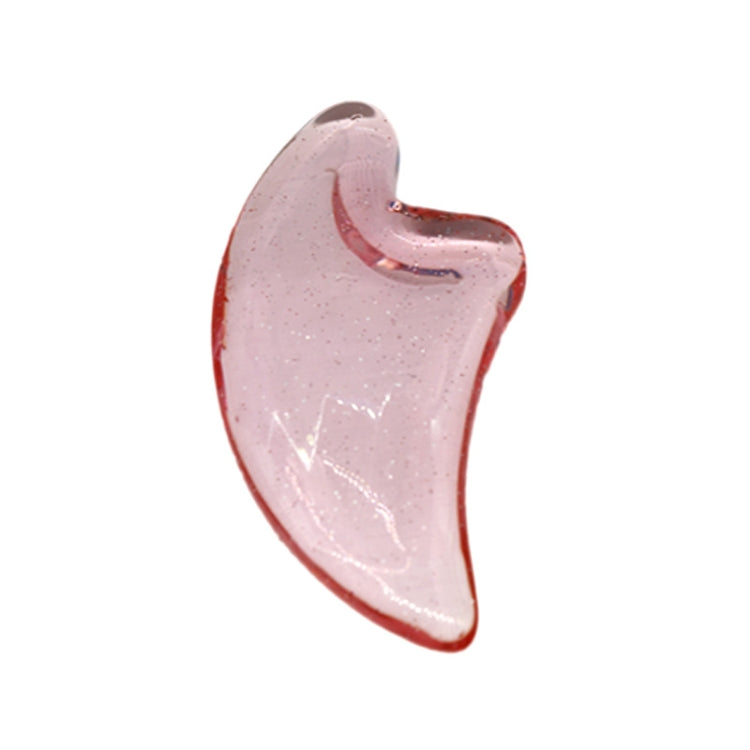 2 PCS Horn Crystal Gua Sha Scraping Board Facial Meridian V-shaped Face Gua Sha Scraping Board