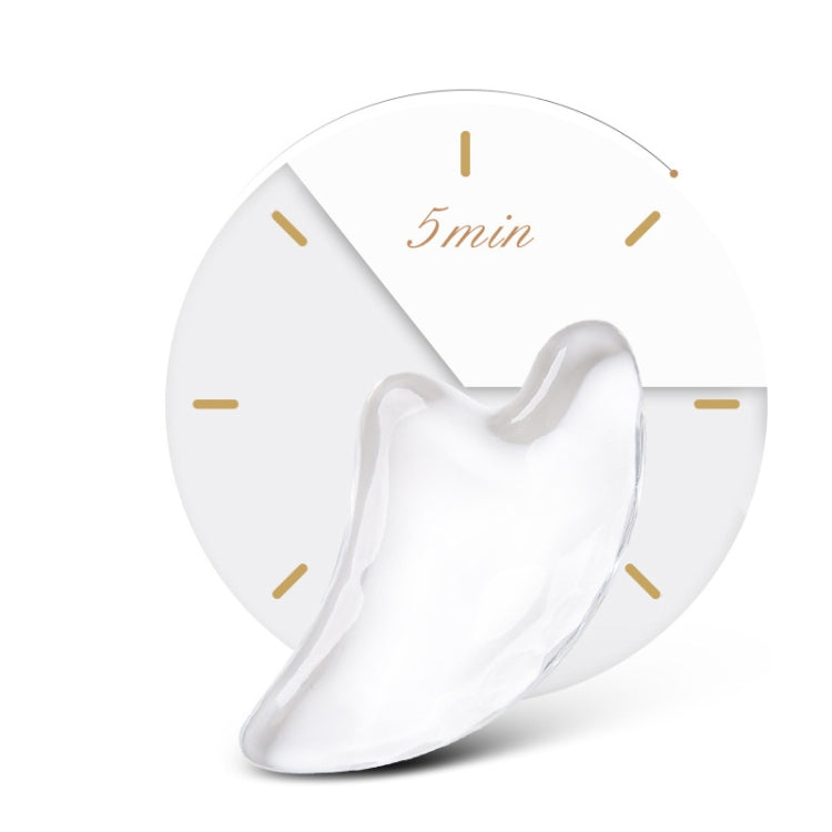 2 PCS Horn Crystal Gua Sha Scraping Board Facial Meridian V-shaped Face Gua Sha Scraping Board