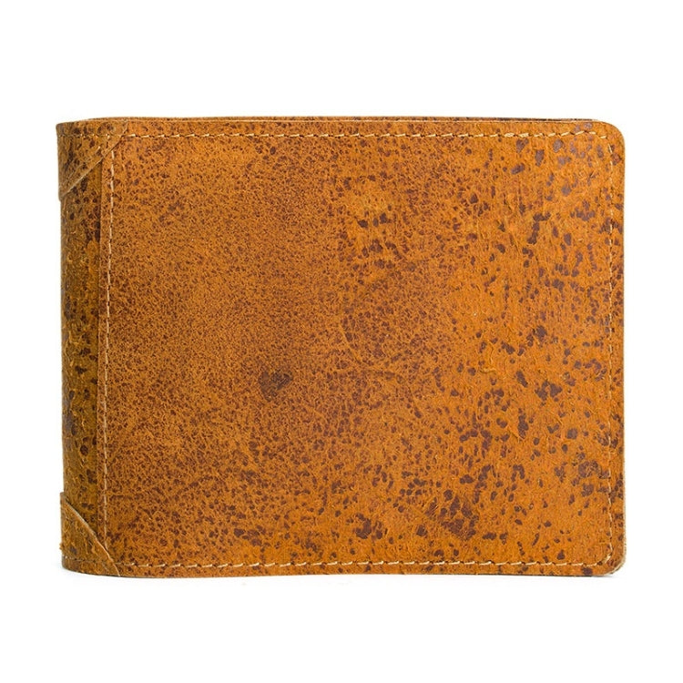 2030 Men Vintage Short Handmade Wallet(Brown)