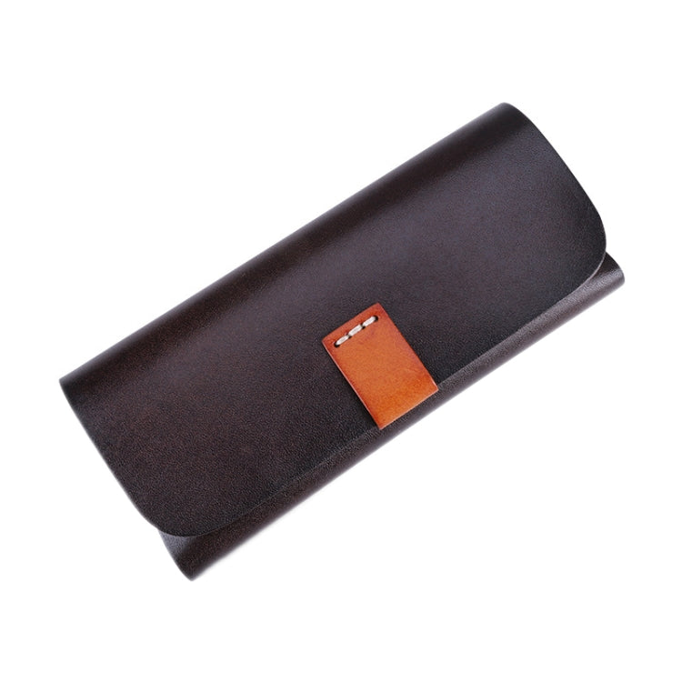 K064 Multifunctional Vegetable Tanned Leather Glasses Storage Box