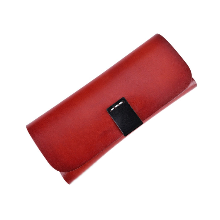 K064 Multifunctional Vegetable Tanned Leather Glasses Storage Box